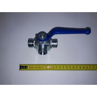 Кран гідравлічний 3х ходовий S32хS32хS32(М27x1,5-М27x1,5-М27x1,5)